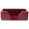 Dacasso Burgundy Bonded Leather Business Card Holder AG-5207 - alternate 1